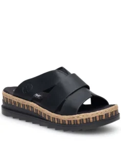 Rieker Espadryle V7989-00 Czarny