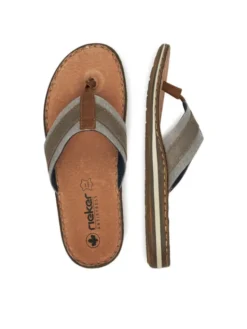 Rieker Japonki CEO-21095-42 Beżowy ciemny