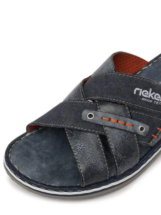Rieker Klapki 21599-14 Granatowy