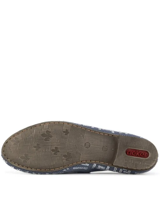 Rieker Lordsy 51953-12 Niebieski