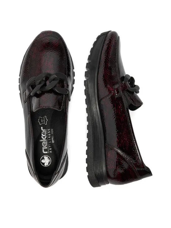 Rieker Mokasyny CEO-49051-35 Bordowy