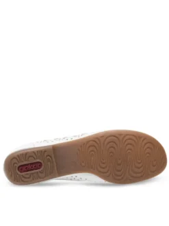 Rieker Mokasyny L6396-80 Biały