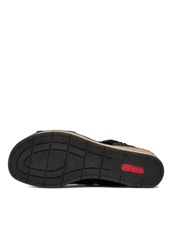 Rieker Sandały CEO-63791-01 Czarny