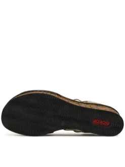 Rieker Sandały 68175-52 Zielony