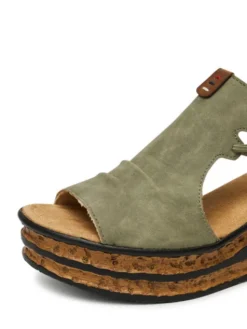 Rieker Sandały 68175-52 Zielony