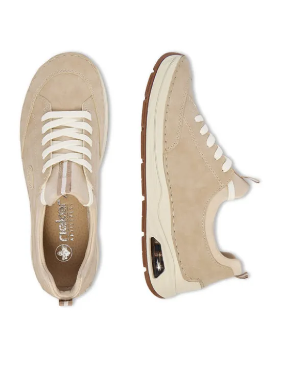 Rieker Sneakersy 44562-62 Beżowy