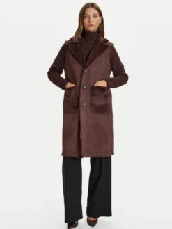 Rinascimento Bezrękawnik CFC0122206003 Brązowy Regular Fit