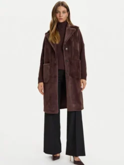 Rinascimento Bezrękawnik CFC0122206003 Brązowy Regular Fit