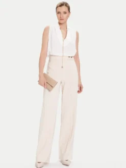 Rinascimento Bluzka CFC0125726003 Biały Regular Fit