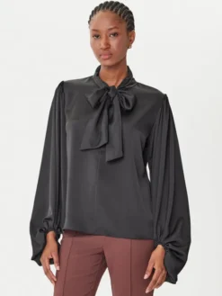 Rinascimento Bluzka CFC0126202003 Czarny Loose Fit