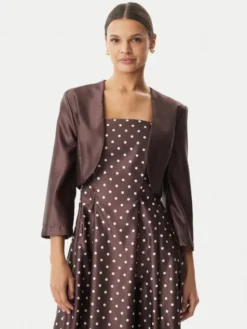 Rinascimento Bolerko CFC0127677003 Brązowy ciemny Regular Fit