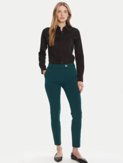 Rinascimento Chinosy CFC0126226003 Zielony Slim Fit