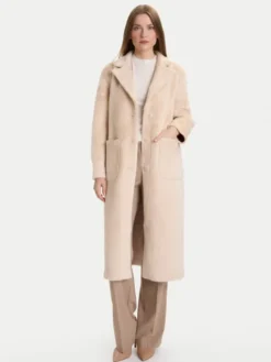 Rinascimento Futro CFC0122205003 Beżowy Regular Fit