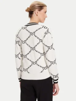 Rinascimento Kardigan CFM0012074003 Biały Regular Fit
