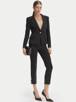 Rinascimento Marynarka CFC0128649003 Czarny Slim Fit