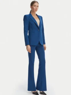 Rinascimento Marynarka CFC0127895003 Niebieski Slim Fit