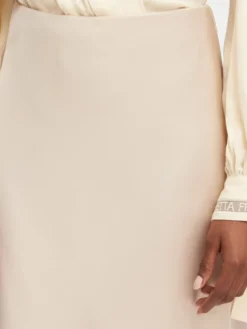Rinascimento Spódnica maxi CFC0128467003 Beżowy Regular Fit