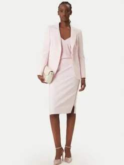 Rinascimento Spódnica ołówkowa CFC0127985003 Różowy Slim Fit