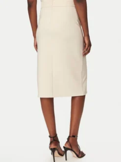 Rinascimento Spódnica ołówkowa CFC0128271003 Beżowy Slim Fit