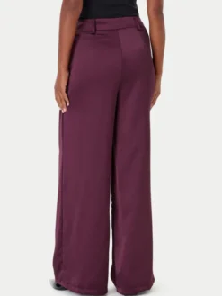 Rinascimento Spodnie palazzo CFC0124993003 Bordowy Wide Leg