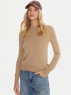 Robe di Kappa Sweter Emmy 64114YW Beżowy Regular Fit