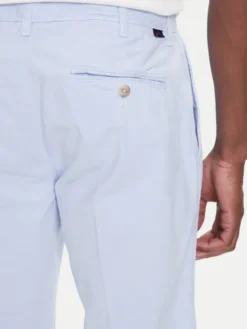 Robe di Kappa Szorty materiałowe Oris 600BTI0 Błękitny Slim Fit