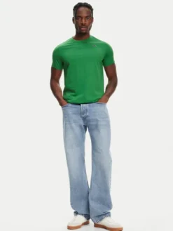 Robe di Kappa T-Shirt Luc 611187W Zielony Regular Fit