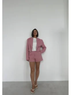 ROSE AVENUE Bermudy MARISA Różowy Basic Fit