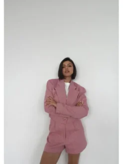 ROSE AVENUE Marynarka RAMI Różowy Basic Fit