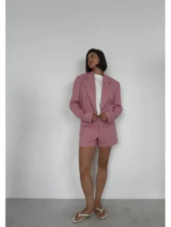 ROSE AVENUE Marynarka RAMI Różowy Basic Fit