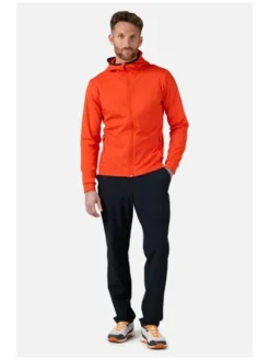 Rossignol Bluza techniczna Mid Layer Stretch Hoodie Pomarańczowy Regular Fit