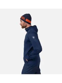 Rossignol Bluza techniczna Mid Layer Stretch Jkt Granatowy Regular Fit