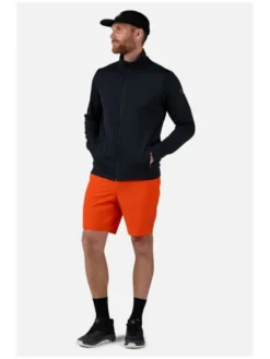 Rossignol Bluza techniczna Mid Layer Stretch Jkt Czarny Regular Fit