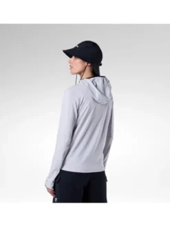 Rossignol Bluza techniczna W Westweg Sun Hoodie Szary jasny Regular Fit