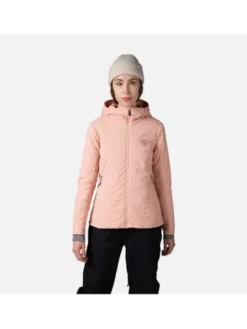 Rossignol Kurtka przejściowa W Opside Hoodie Jkt Różowy Regular Fit