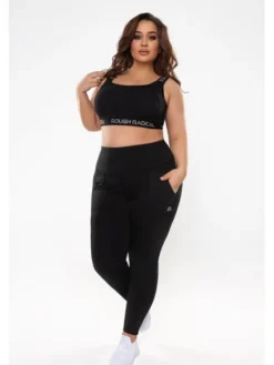 ROUGH RADICAL Biustonosz sportowy SPORTS BRA SPORTING + Czarny