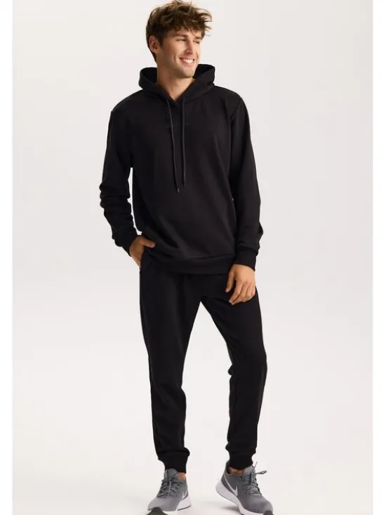 ROUGH RADICAL Bluza COTTON ACTIVE HOODIE MEN Czarny Regular Fit