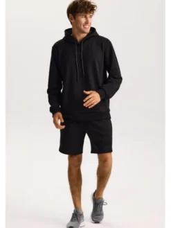 ROUGH RADICAL Bluza COTTON ACTIVE HOODIE MEN Czarny Regular Fit