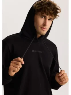 ROUGH RADICAL Bluza COTTON ACTIVE HOODIE MEN Czarny Regular Fit