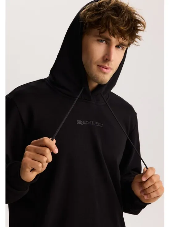 ROUGH RADICAL Bluza COTTON ACTIVE HOODIE MEN Czarny Regular Fit