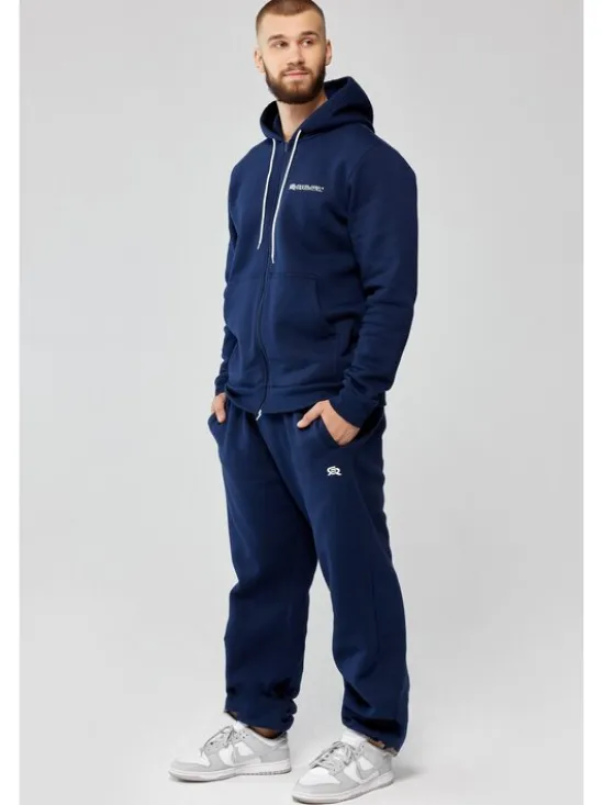 ROUGH RADICAL Bluza TRACK HOODIE ZIP Granatowy Oversize