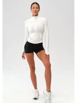 ROUGH RADICAL Bluza ZOYA ZIP Biały Slim Fit