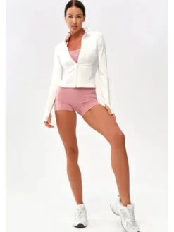 ROUGH RADICAL Bluza ZOYA ZIP Biały Slim Fit
