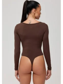 ROUGH RADICAL Body ZOYA FIT LS Brązowy Slim Fit