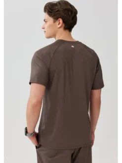 ROUGH RADICAL Koszulka techniczna PROOF TEE Brązowy Reglan Fit