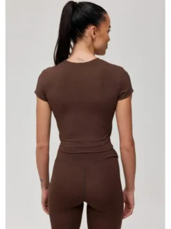 ROUGH RADICAL Koszulka techniczna ZOYA CLASSIC Brązowy Slim Fit