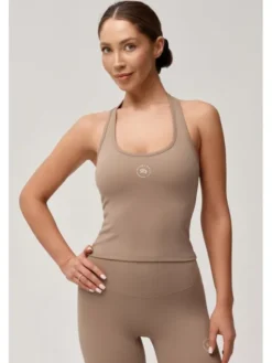 ROUGH RADICAL Koszulka techniczna ZOYA Brązowy Slim Fit
