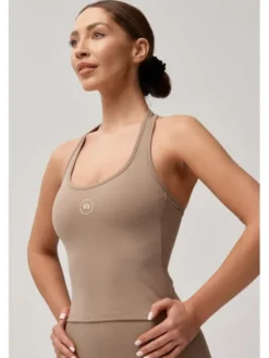 ROUGH RADICAL Koszulka techniczna ZOYA Brązowy Slim Fit