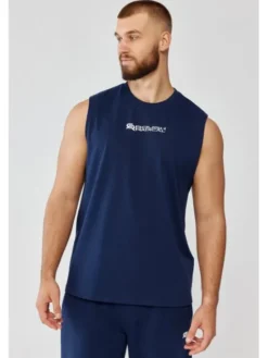 ROUGH RADICAL Koszulka techniczna UNIT Granatowy Slim Fit
