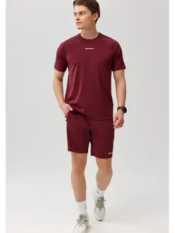 ROUGH RADICAL Koszulka techniczna PROOF TEE Bordowy Reglan Fit